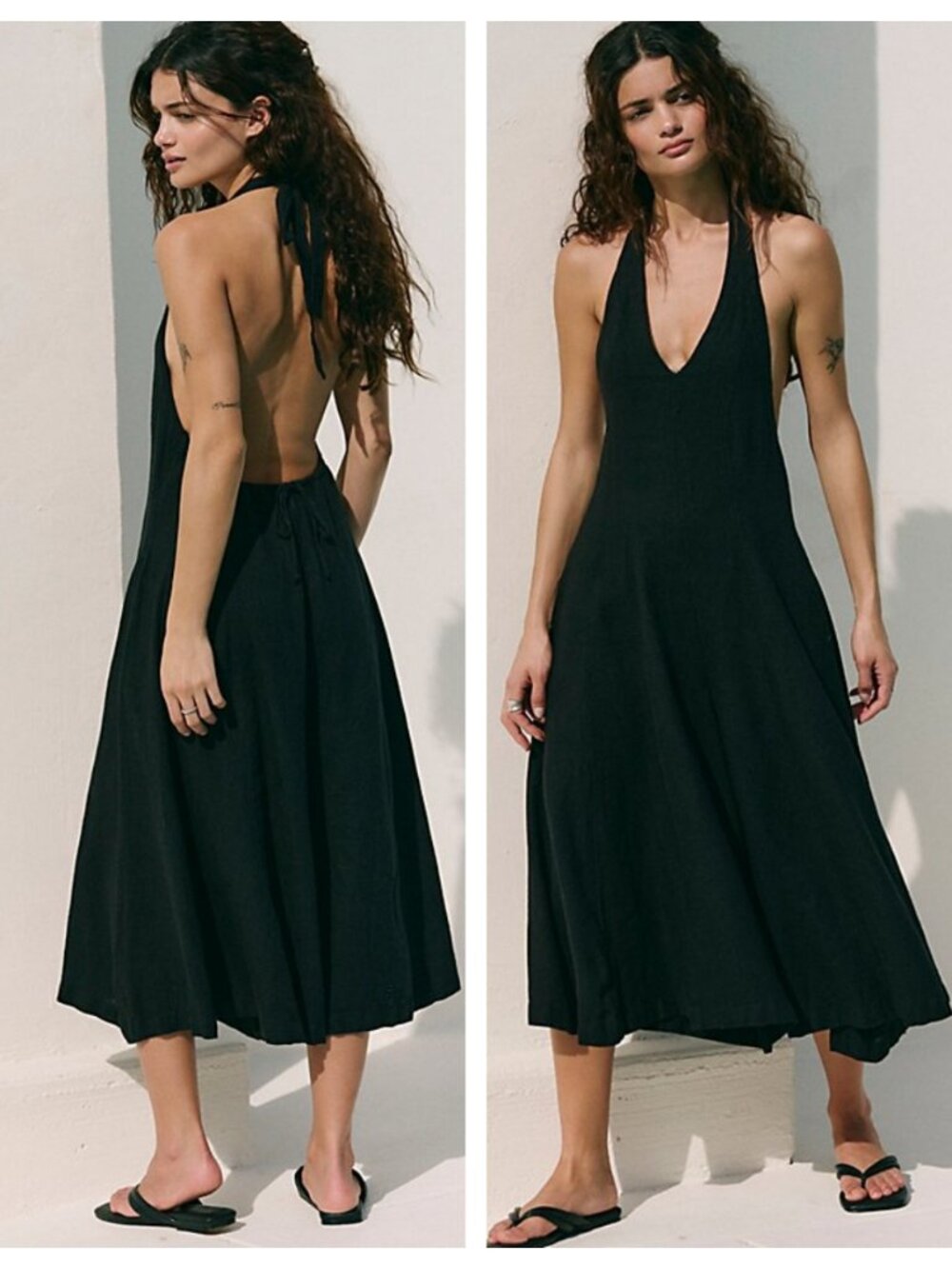 Free People Reese Linen Culotte One-piece Jumpsuit New